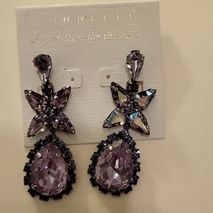 Sorrelli lavender earrings